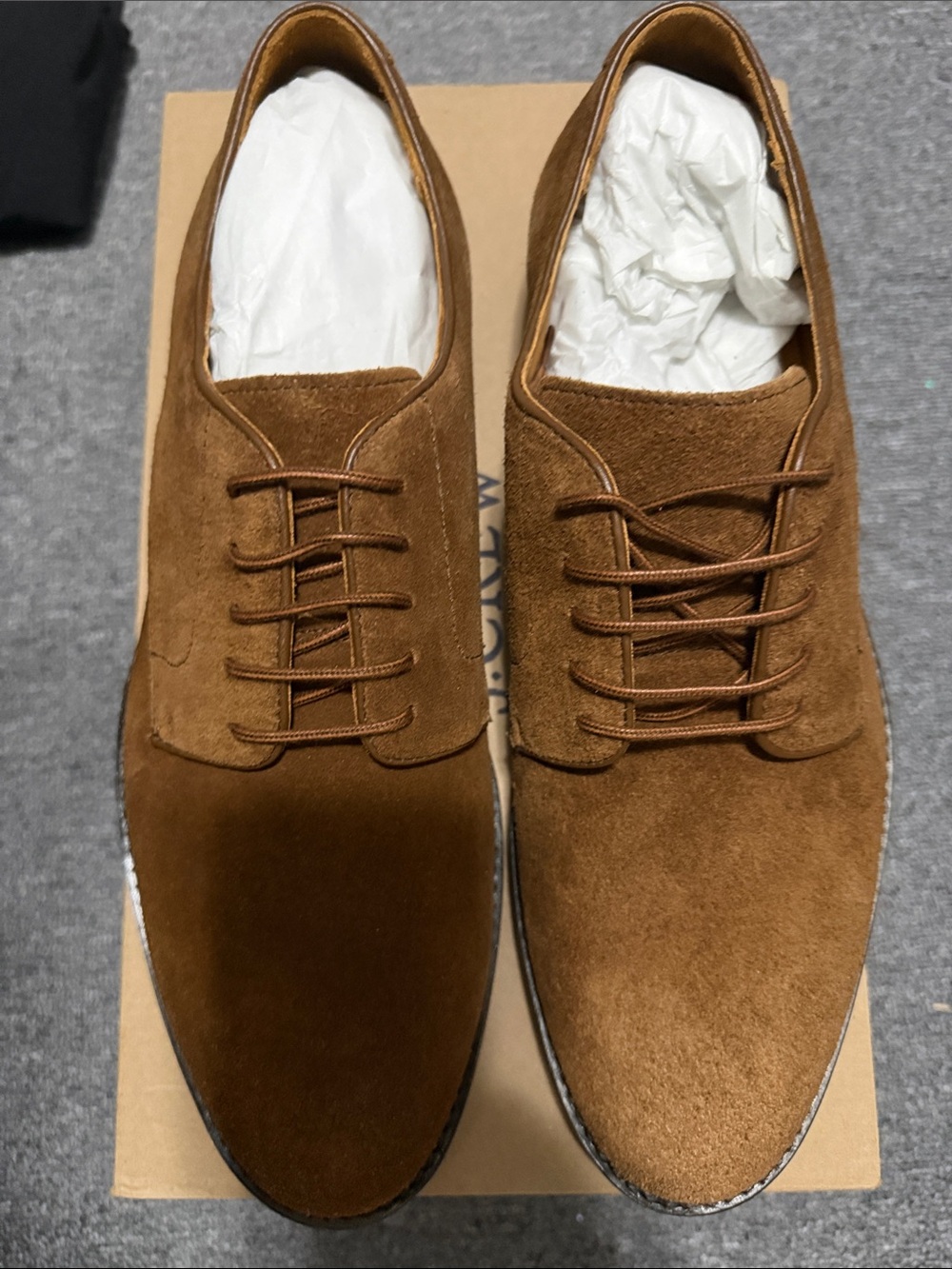 J. Crew Men's Chestnut Suede Derby Shoes